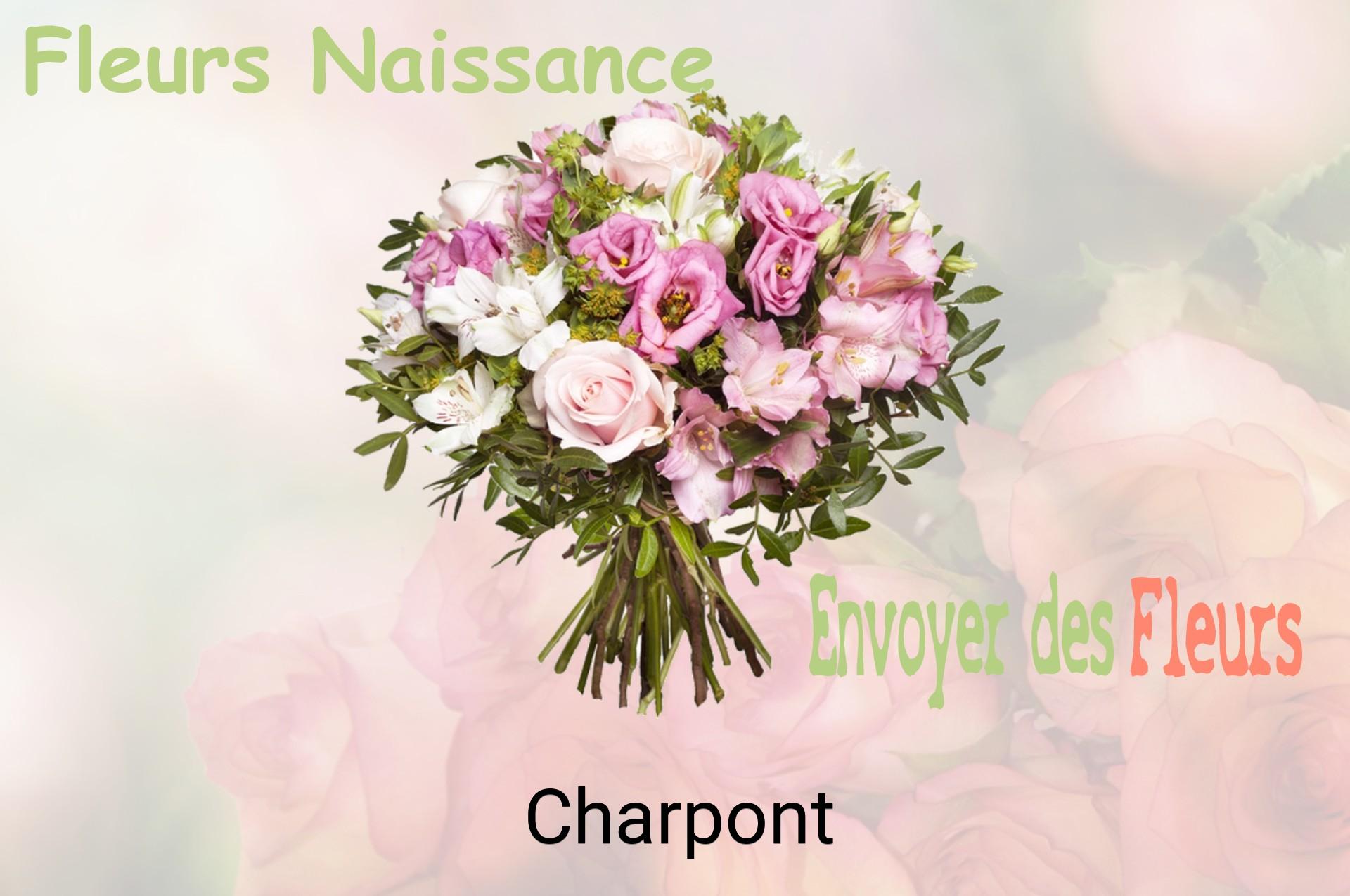Bouquet de fleurs de naissance livré à Charpont